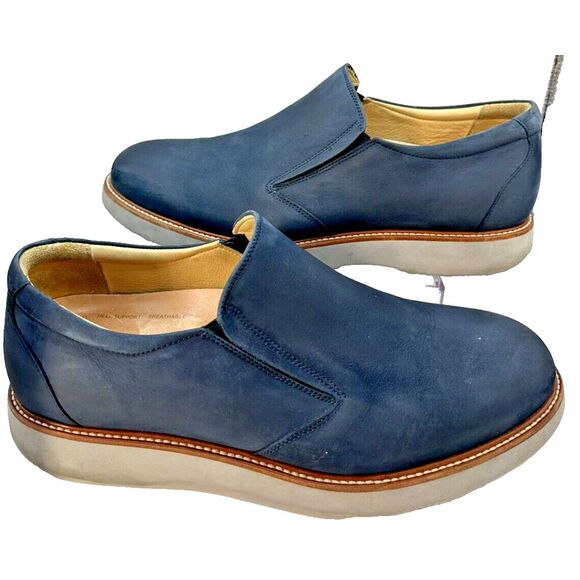 Samuel Hubbard Men's 9 "Rafael" Hybrid Slip-On Munich Navy Traveler  Vibram Sole - Picture 2 of 14